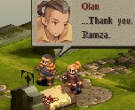 [They looks at Ramza & Alma, disappearing at the distance.] Olan