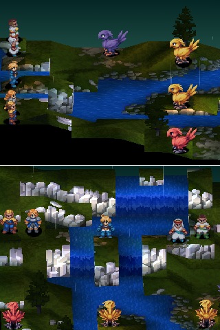 [While going over the river, Ramza's party was attacked by 6 chocobos.]