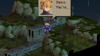 [Ramza hears sound of steps and turns there.] Ramza