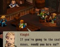 [Ramza walks to the door. Well dressed Knight speaks to him.] Knight