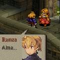 [Ramza turns around. Alma walks up to him.] Ramza