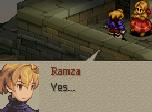 [Ramza looks down.] Ramza