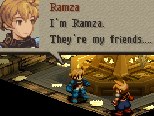 [Ramza walks up to Cloud.] Ramza