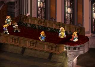 [Door opens. Priest & Agrias turns around. 2 guys & a Knight comes in.]