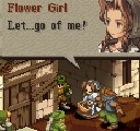 [Aeris tries to free herself.] Flower Girl