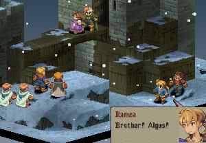[Ramza's party appears near the fort.] Ramza