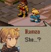[Ramza looks at Delita.] Ramza